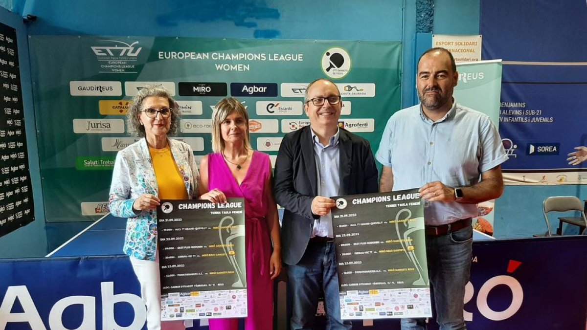 Reus acoge la fase de grupos de la Champions femenina de tenis de mesa