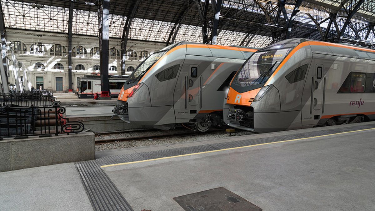 Trenes de Cercanías de Renfe.