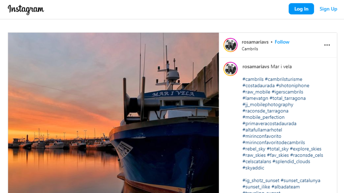 El concurs d'Instagram «El meu racó favorit de Cambrils» anuncia les obres guanyadores