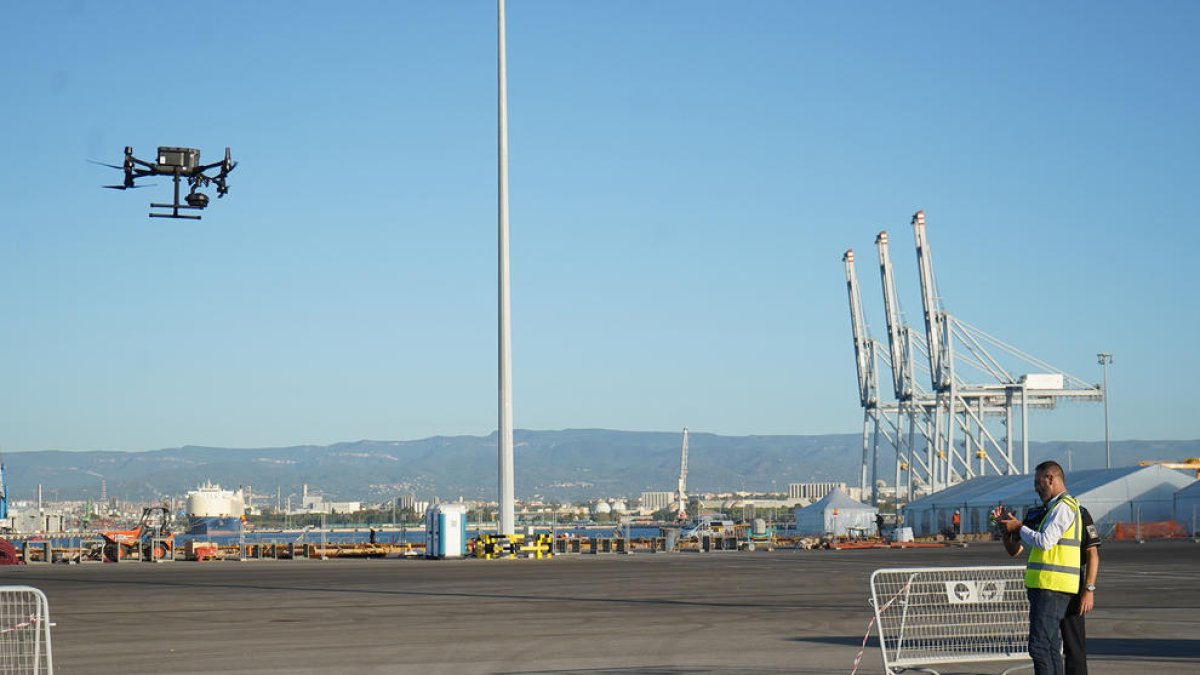 Port Tarragona comença els seus vols de vigilància amb dron