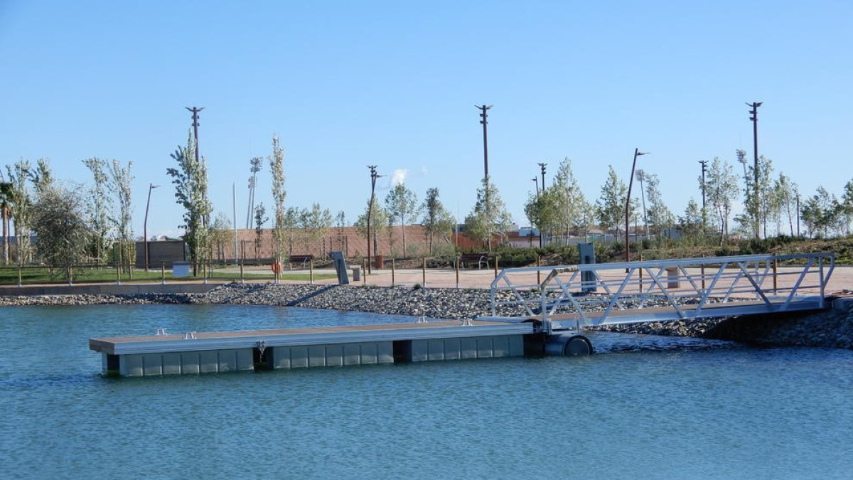 S'instal·larà una guingueta amb terrassa a l'entorn del llac de l'Anella Mediterrània