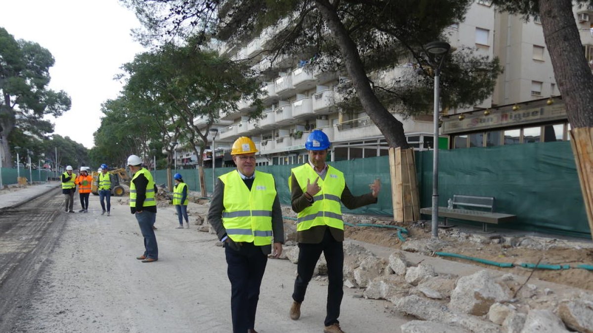 La segona fase d'obres de l'avinguda de Carles Buigas de Salou avança a bon ritme