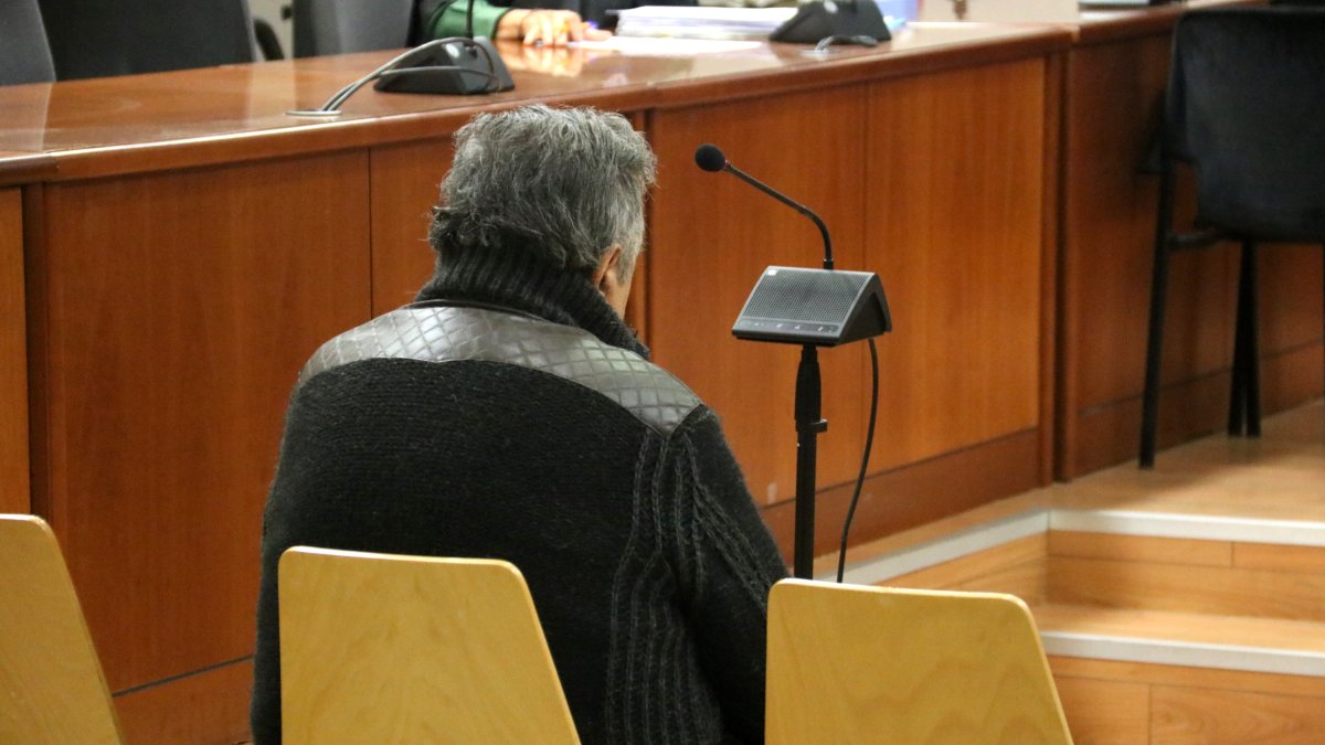 L'acusat durant el judici a l'Audiència de Lleida.