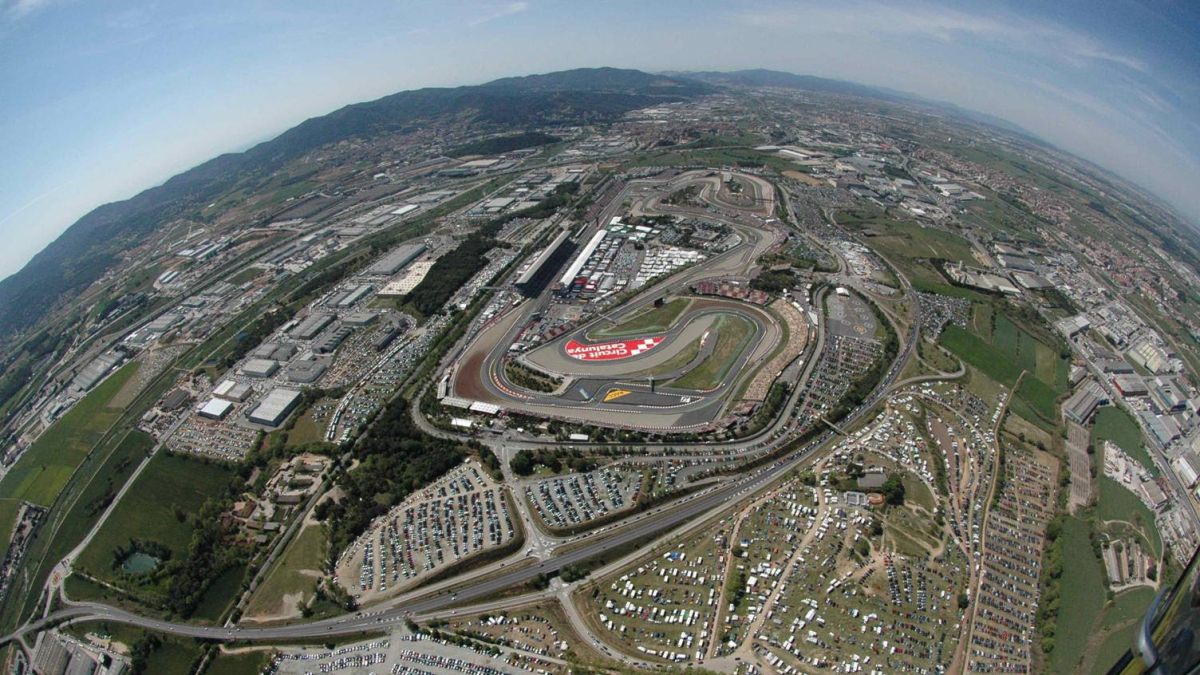 Vista aèrea del circuito de Montmeló.