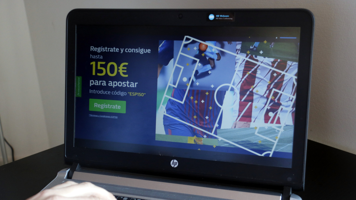 Una web que ofrece dinero para apuestas.