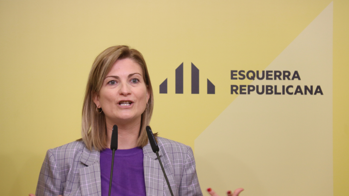 La portaveu d'ERC Raquel Sans.