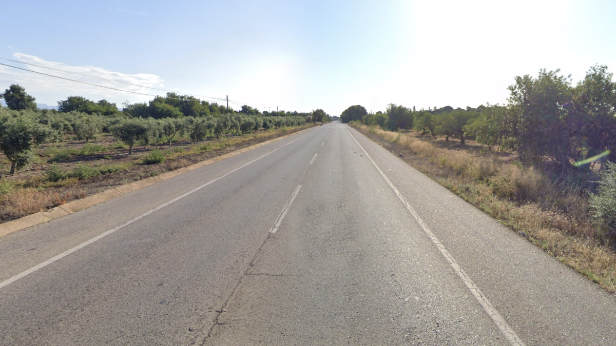 Imatge de l'N-340 en el seu pas per Mont-roig del Camp.