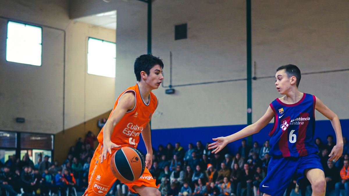 Imatge de la final entre el Barça i el València.