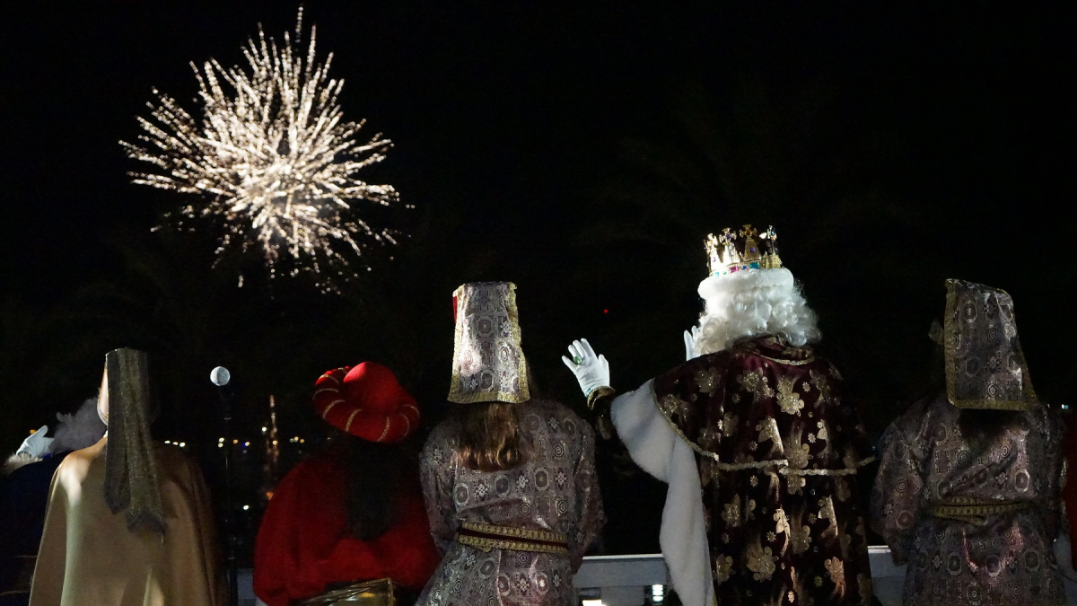 Imagen de la llegada de los Reyes Magos de Oriente de una Cabalgata anterior.