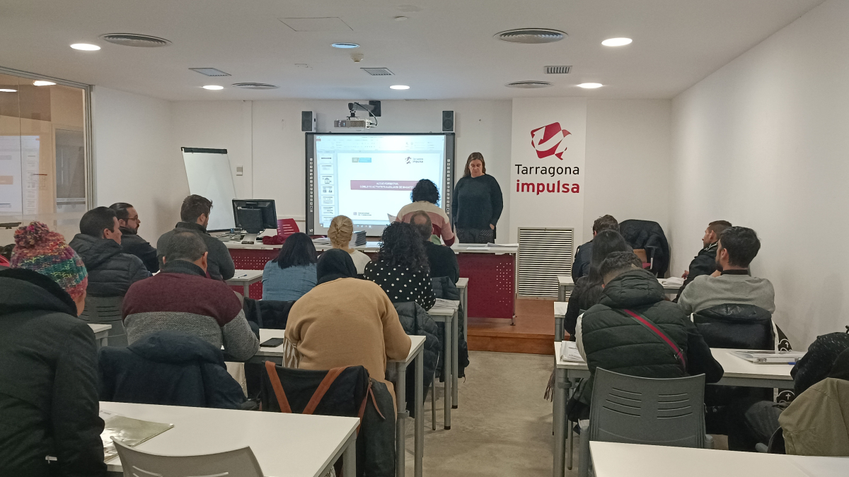 Imatge d'un taller de formació de Tarragona Impulsa.
