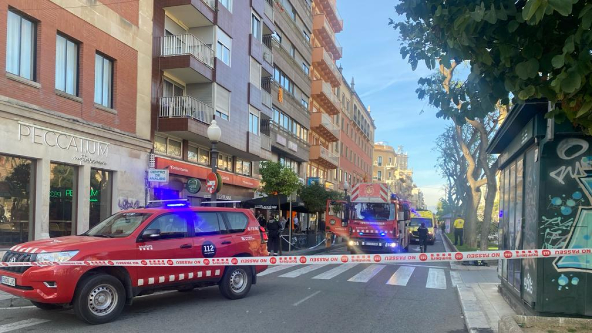 Imagen del despliegue en la Rambla Nueva.
