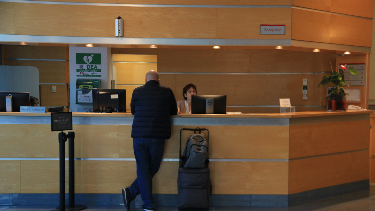 IImatge de la recepció d'un hotel de Tarragona