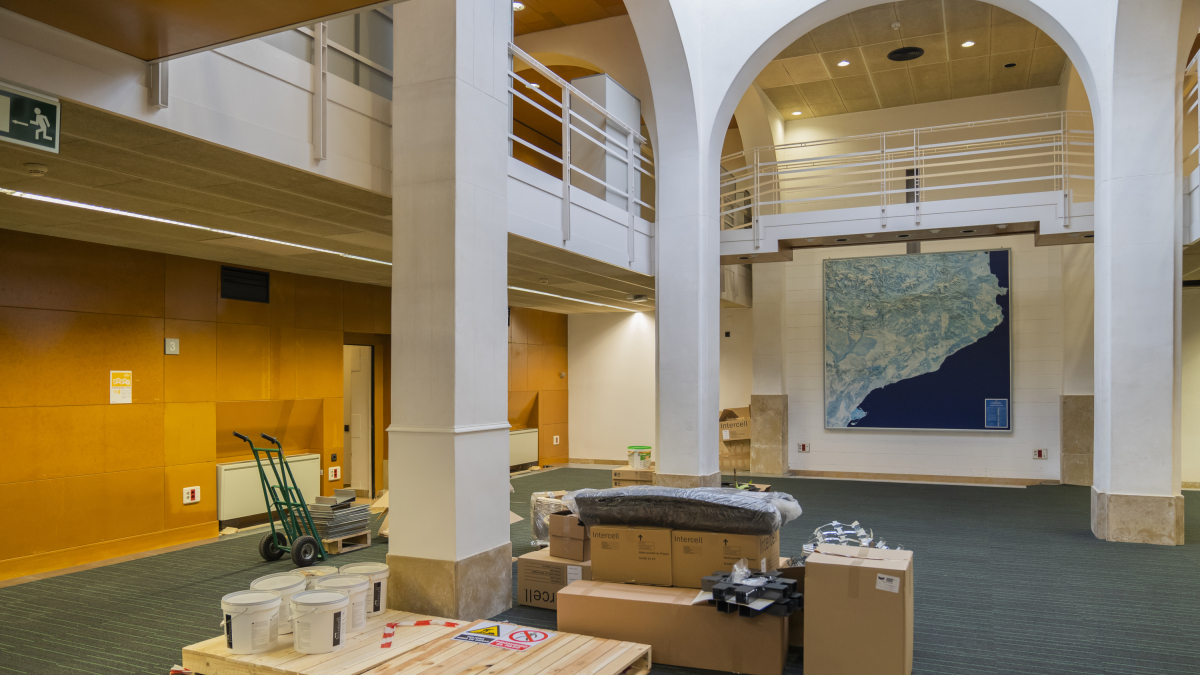 El Gobierno ya está llevando a cabo trabajos de adecuación en la planta baja de la Casa Gasset.