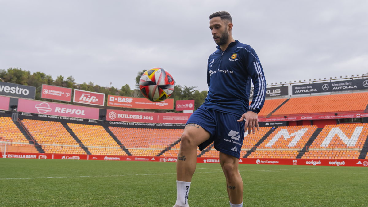 Marc Fernández ahir al Nou Estadi Costa Daurada.