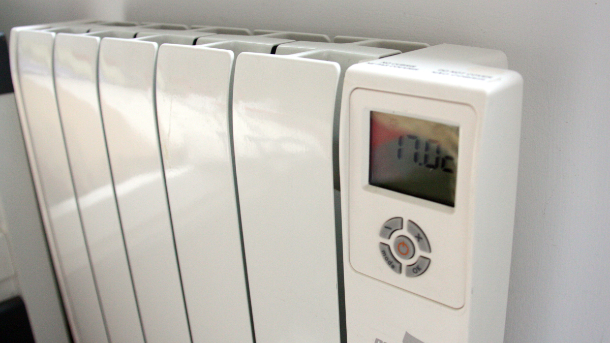 Fotografia d’arxiu d’un radiador elèctric.