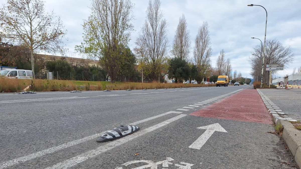 Carril bici avinguda de Falset de Reus.