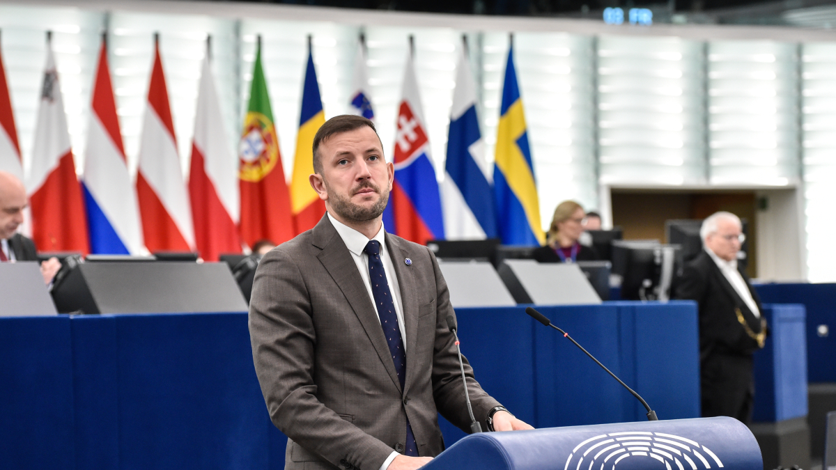 El comisario de Medio Ambiente, Virginijus Sinkevicius, en el debate sobre la crisis por los pellets.