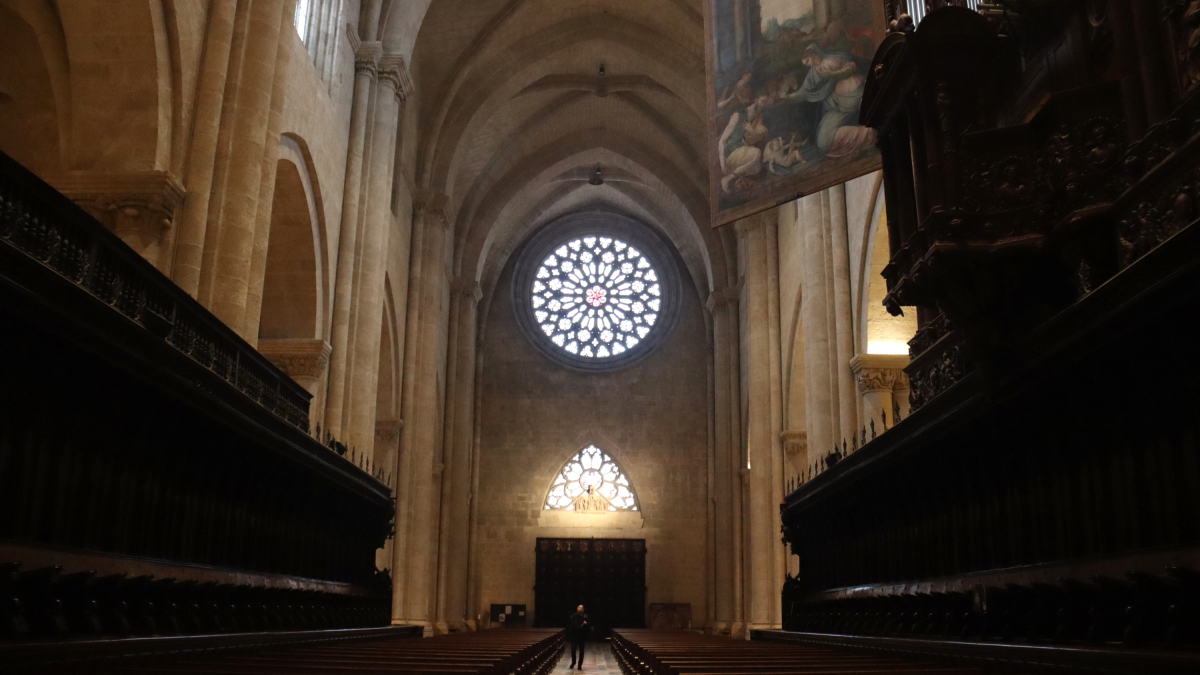 El interior de la catedral de Tarragona.