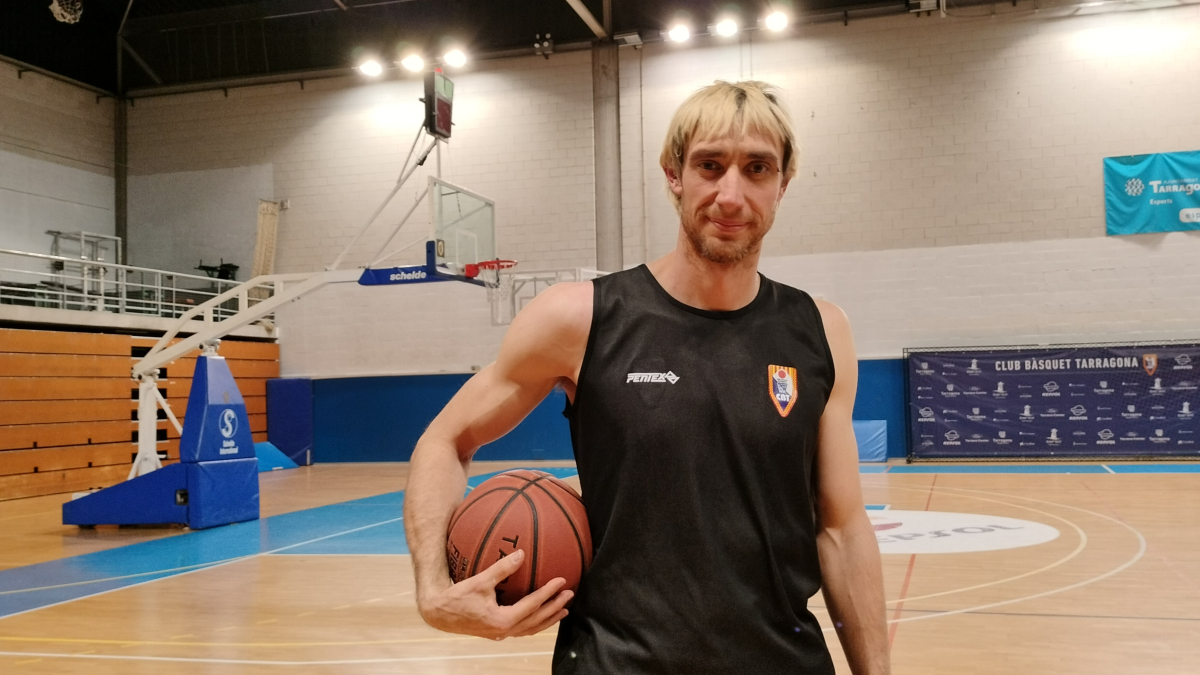 Ferran Torres al pavelló del Serrallo abans d’un entrenament.