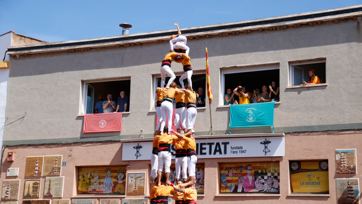 4 de 7 dels Bous de la Bisbal a la Diada de la Mare de Déu d'agost de la Bisbal del Penedès.