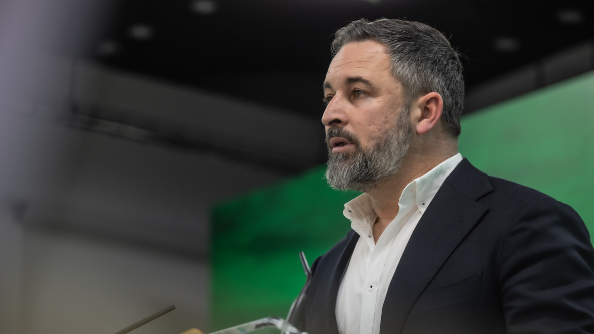 El presidente de Vox, Santiago Abascal.