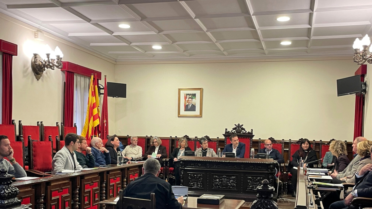 Pleno de presupuestos del Ayuntamiento de Tortosa.