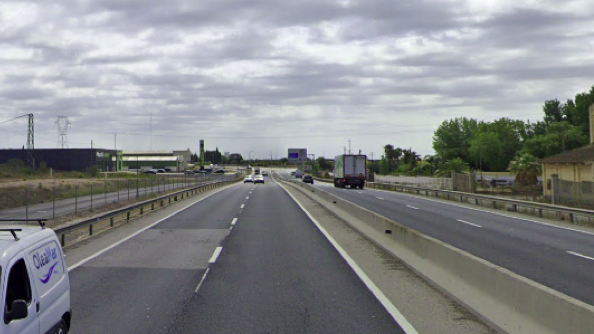 Imagen de la C-42 entre l'Aldea y Tortosa.