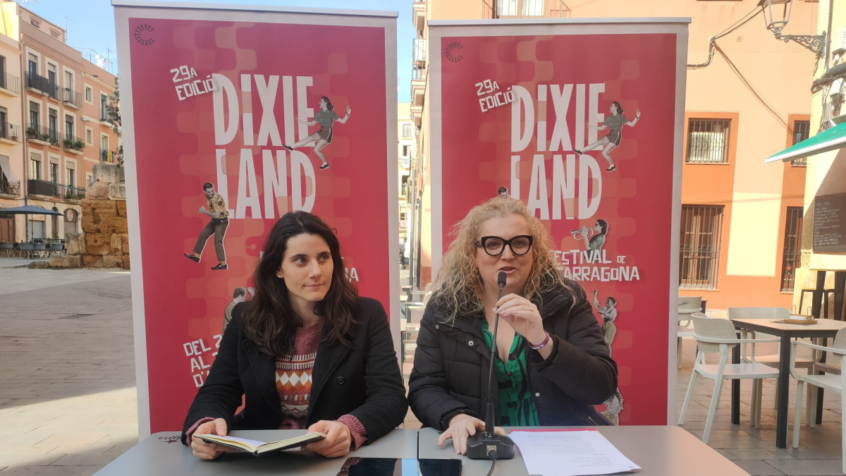Imatge de la roda de premsa de presentació del Festival Dixieland.