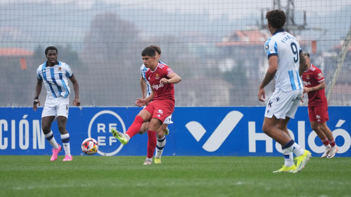 Marc Montalvo durant el partit de diumenge.