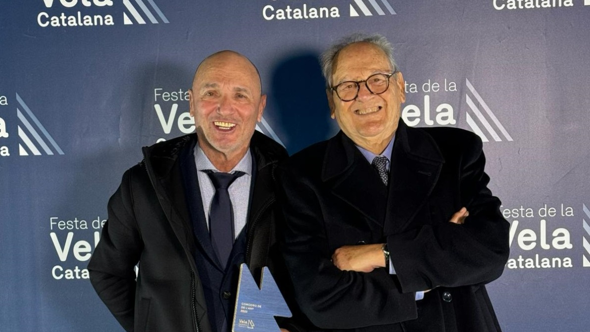 Tomàs Rom, comodor del CNCB, acompanyat per Joan Pedrell, membre de la Junta Directiva del CNCB.