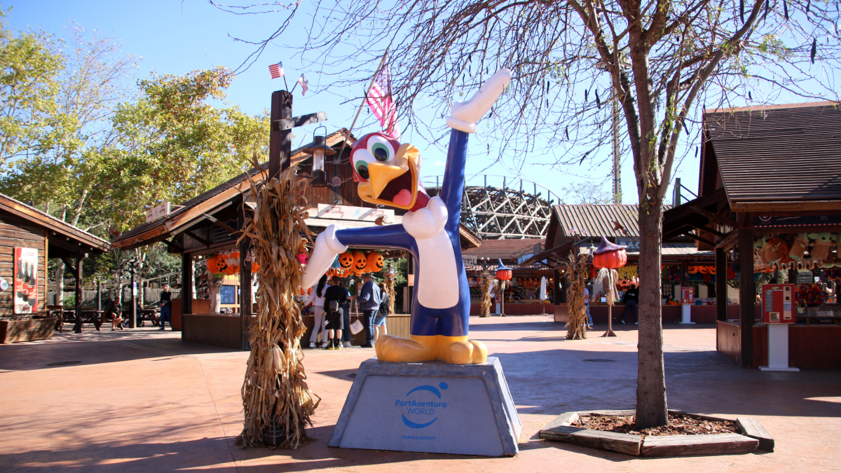 Imatge del parc d’atraccions de PortAventura durant la temporada d’Halloween.