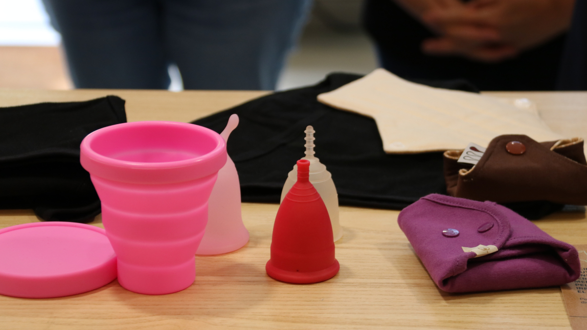 Imágenes de productos menstruales reutilizables