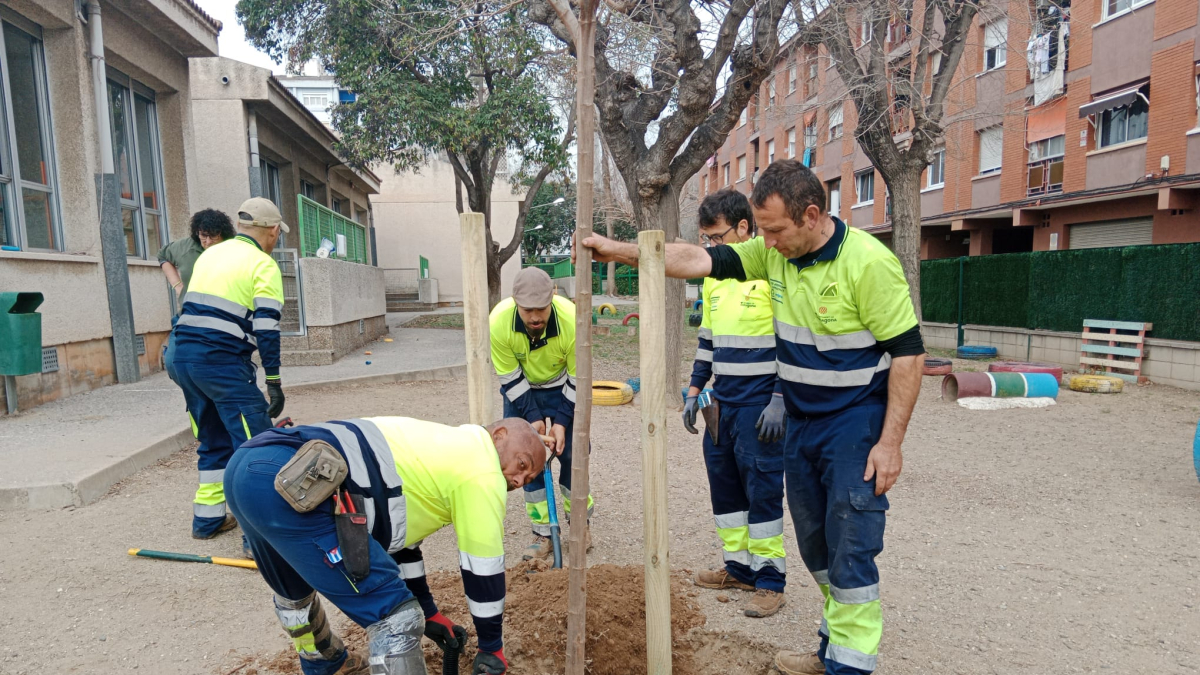 Imagen de uno de los trabajos en una guardería