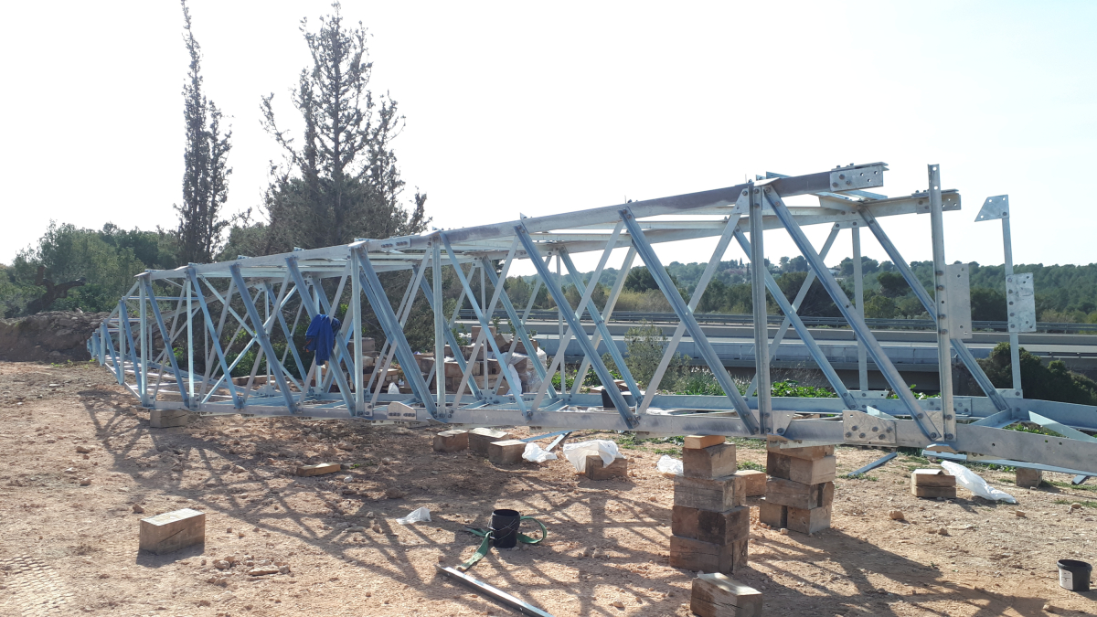 Imatge dels treballs de trasllat.