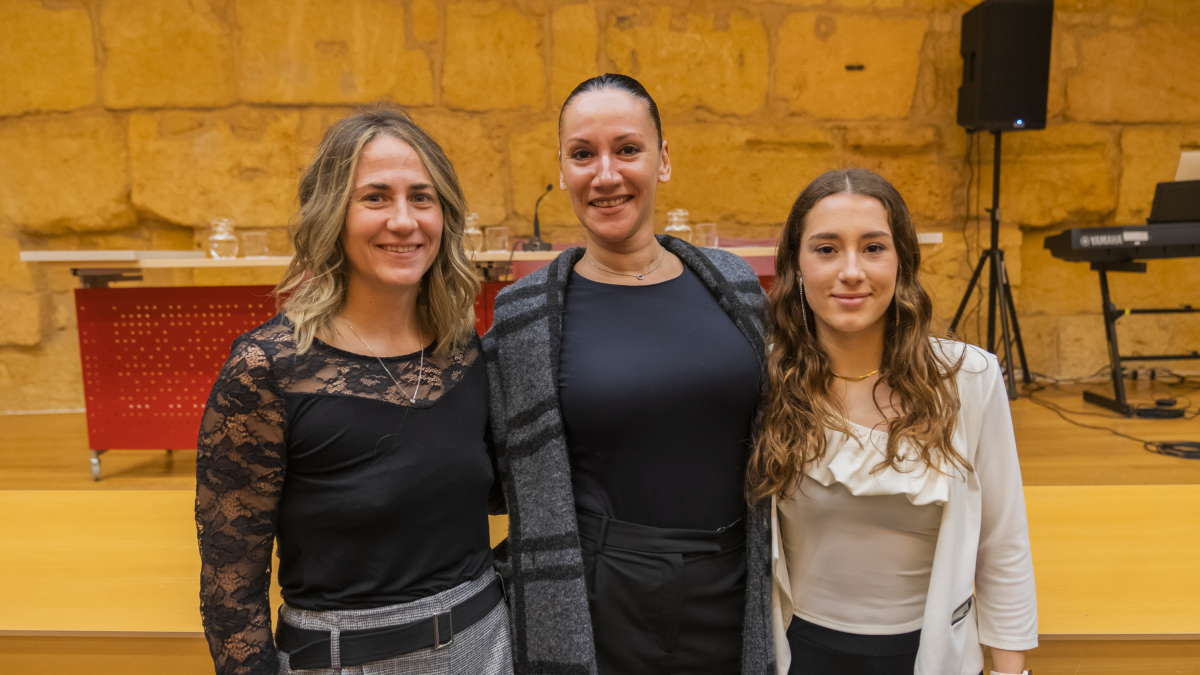 Les esportistes tarragonines Íngrid Culebradas, Ona Rodríguez i Sabina Martínez