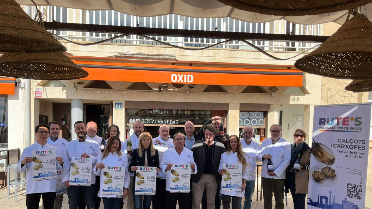 Presentación de las Rutas Bajo Gaià Experiences con Calçots y Alcachofas.