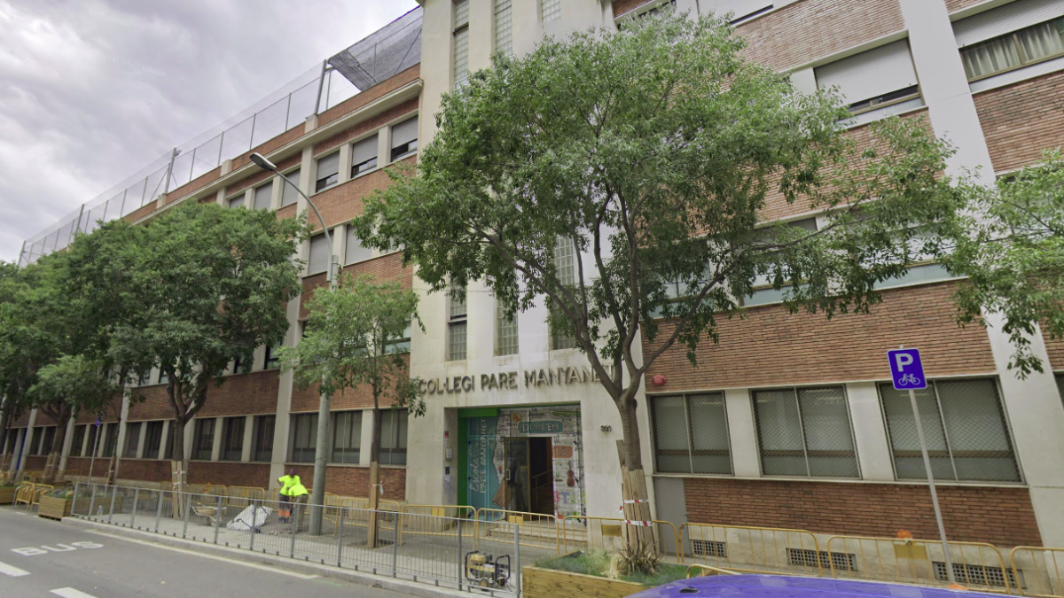 Imagen de la fachada del Colegio Pare Manyanet de Barcelona.