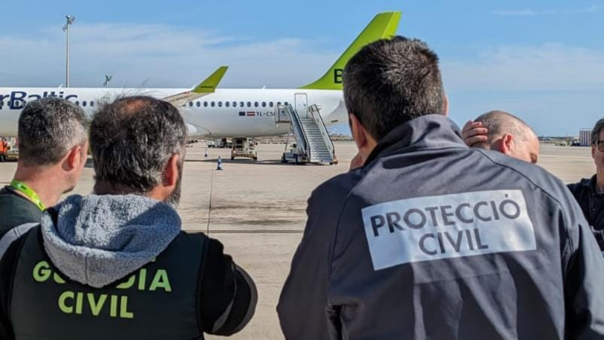 Protecció Civil en el Aeropuerto del Prat