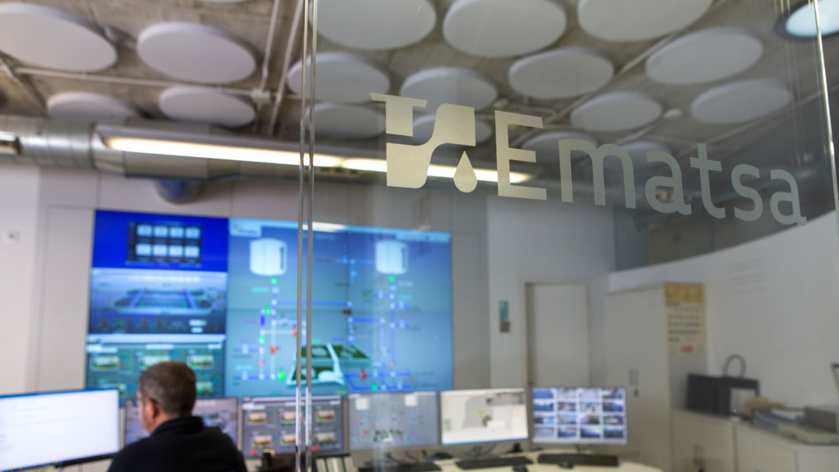 Imagen del centro de control de Ematsa