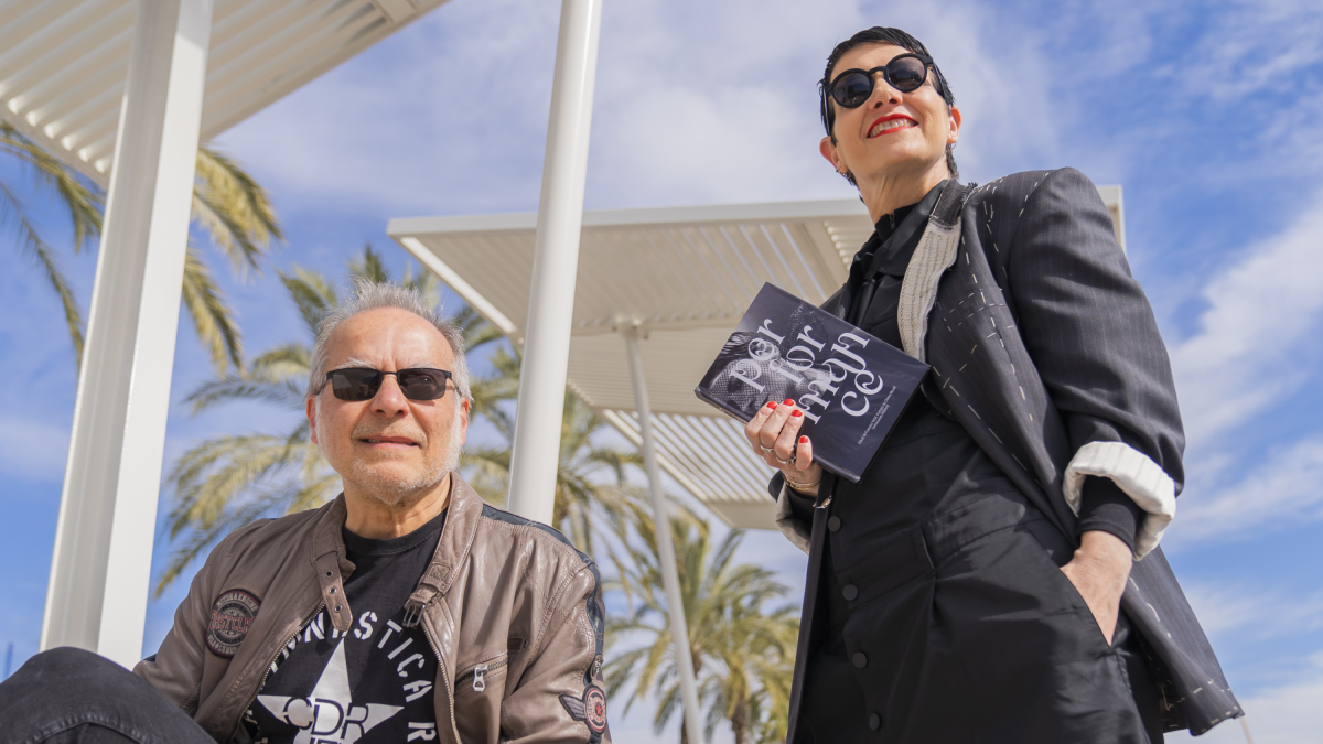 Francesc Vidal, editor del llibre, i Chema Novell, al Serrallo de Tarragona.