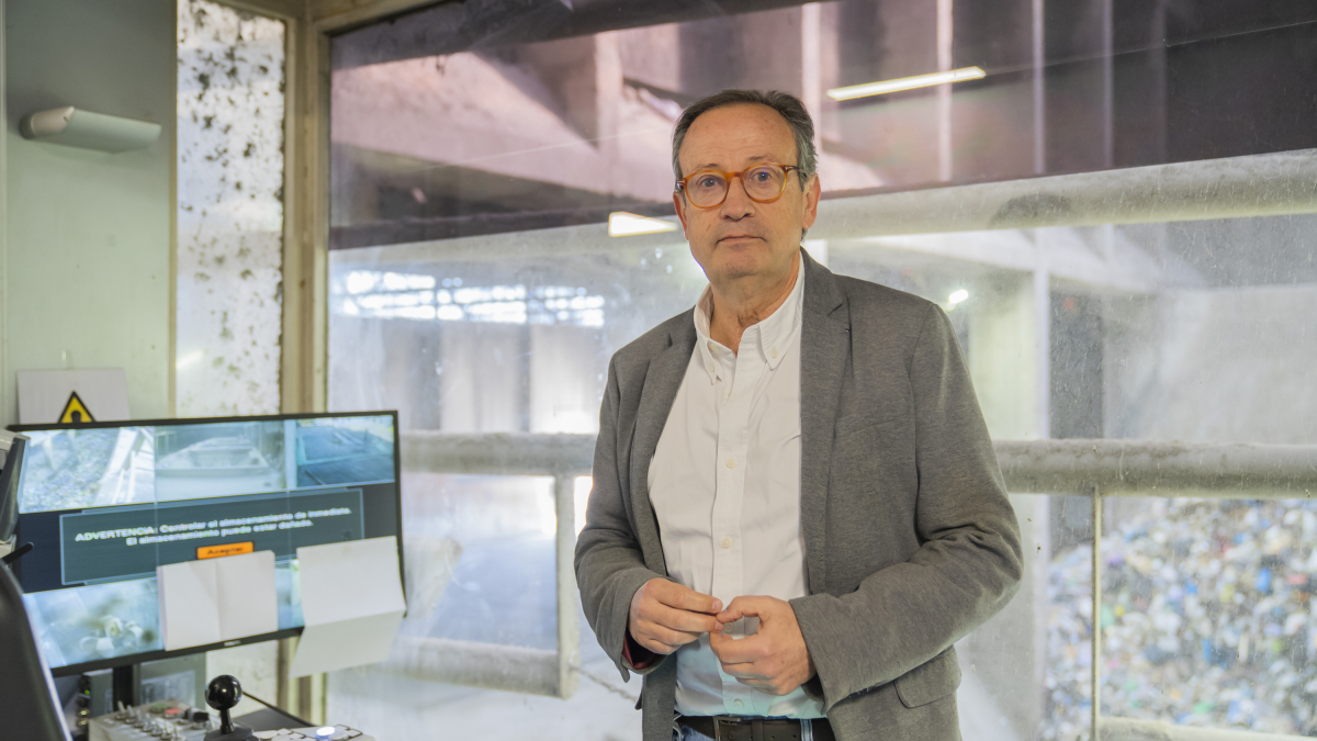 Armengol Grau en las oficinas de Sirusa en el polígono Riuclar de Tarragona.