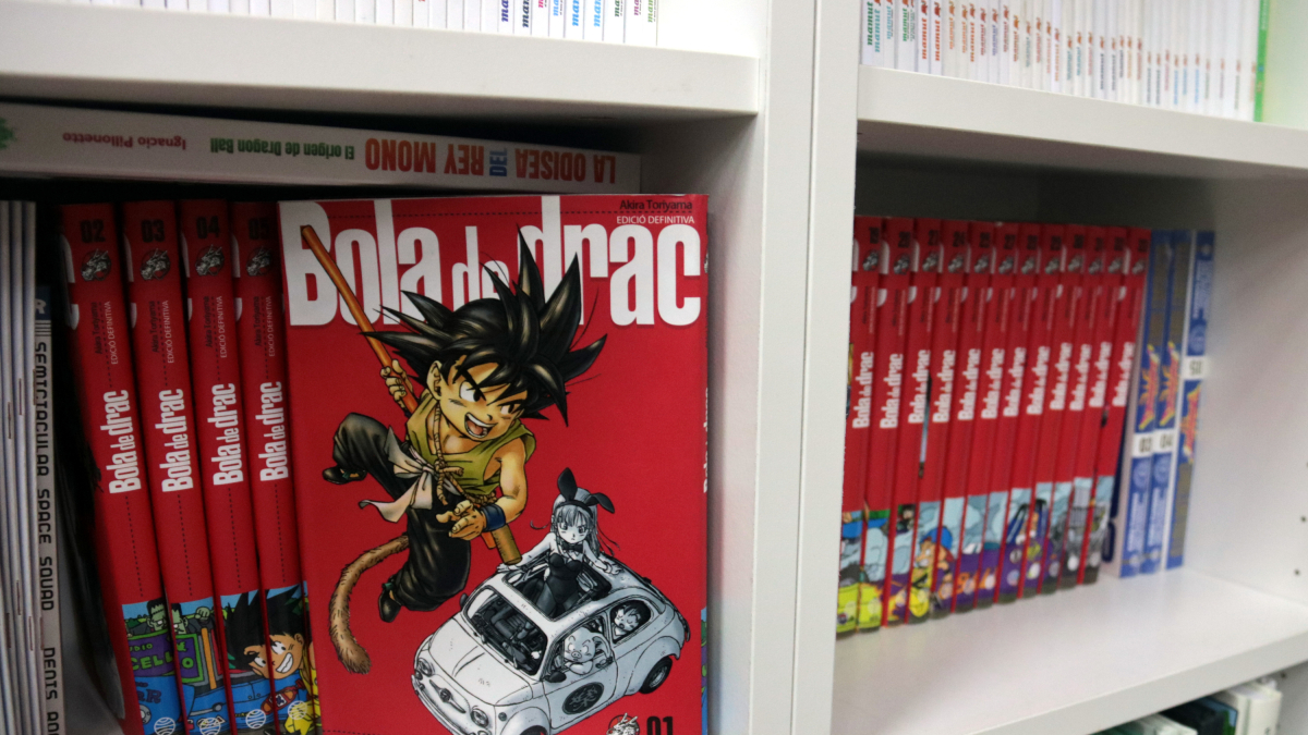 El manga en català de 'Bola de drac' a Arkham Comics de Barcelona.