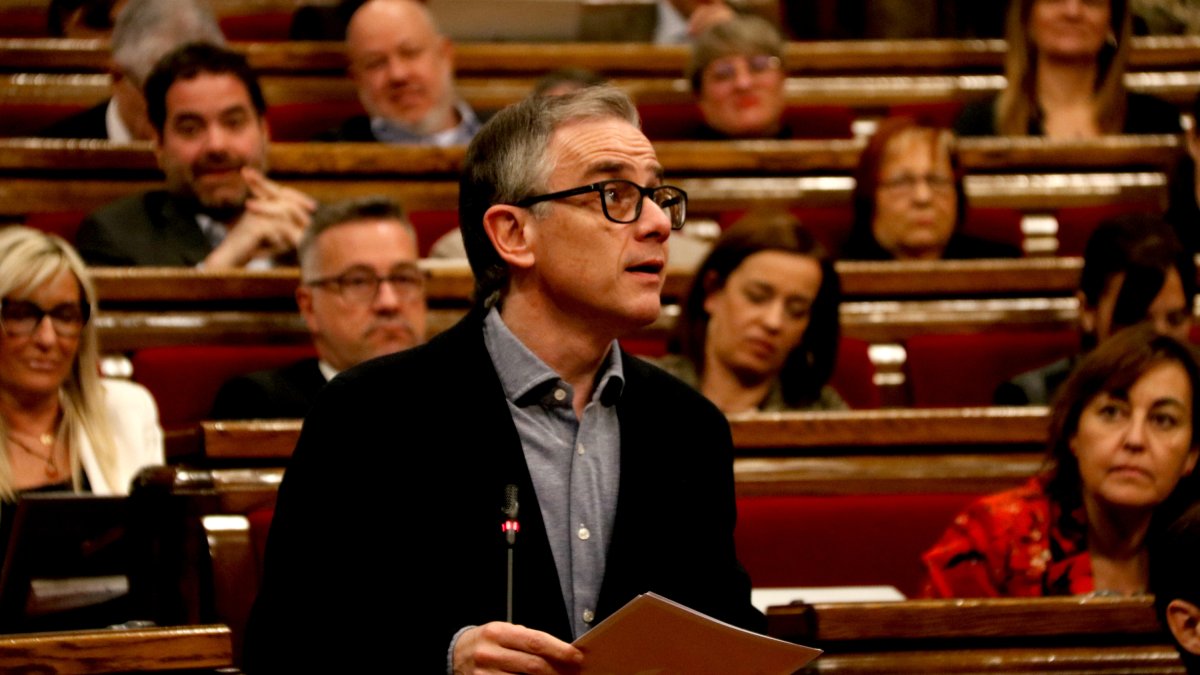 Josep Maria Jové, d'ERC, intervé a la sessió de control al Govern el passat dimarts 6 de març.