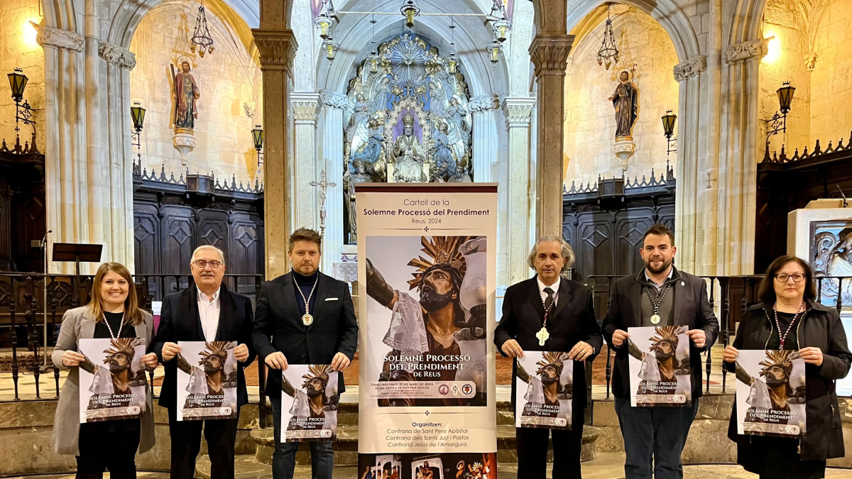 Imagen del acto de presentación del cartel de la Processó del Prendiment.