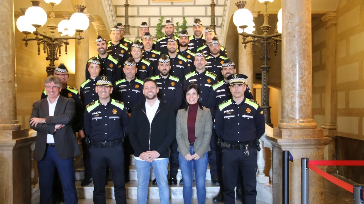 Toma de posesión de los nuevos cabos de la Guardia Urbana Tarragona.