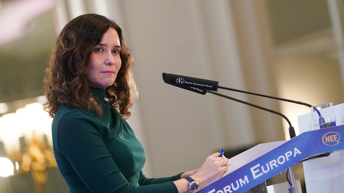 La presidenta de la Comunitat de Madrid, Isabel Díaz Ayuso, aquest dilluns a Madrid.