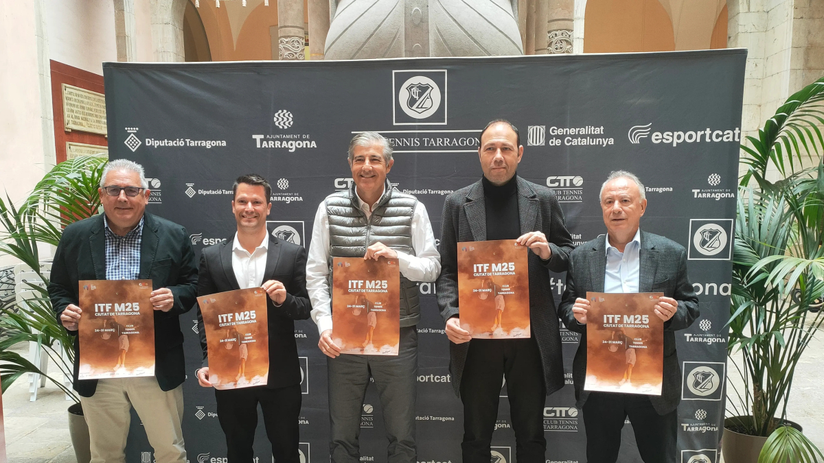 Presentació del torneig internacional de tennis M25 - Ciutat de Tarragona.