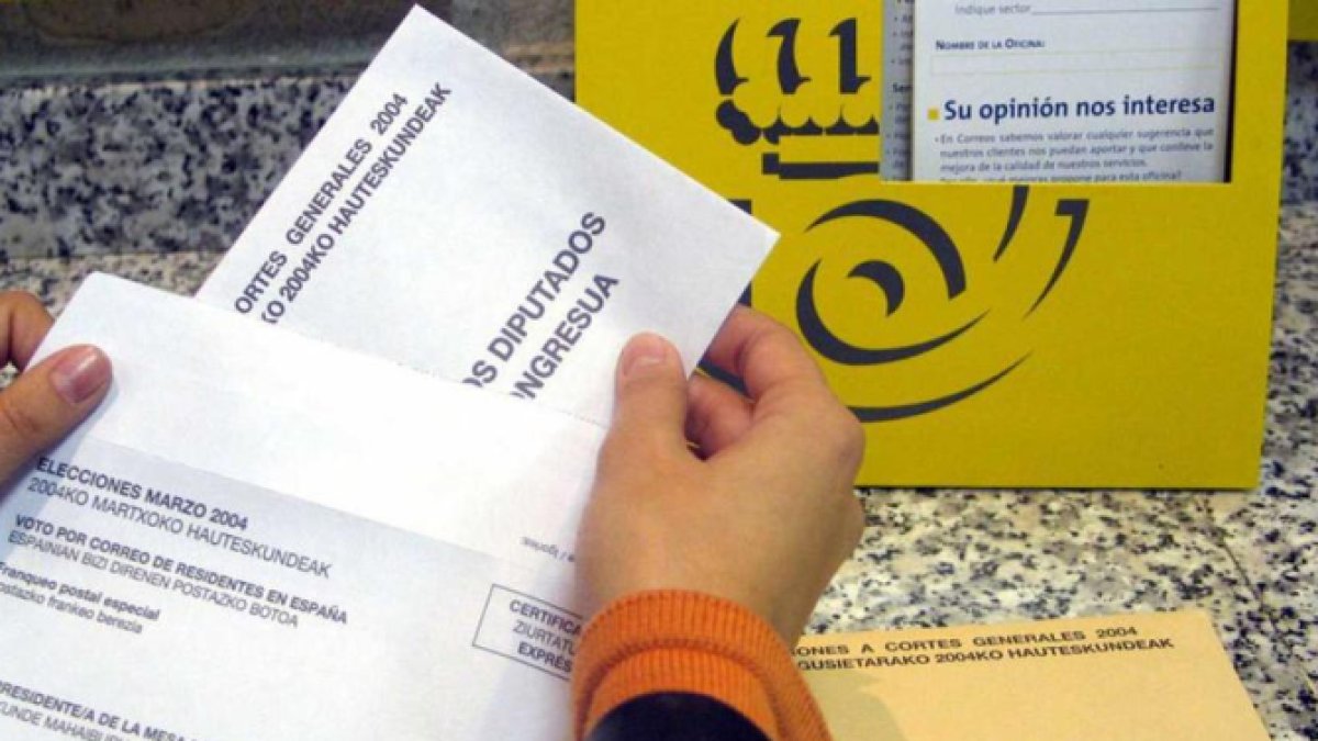 Imagen del voto por correo.
