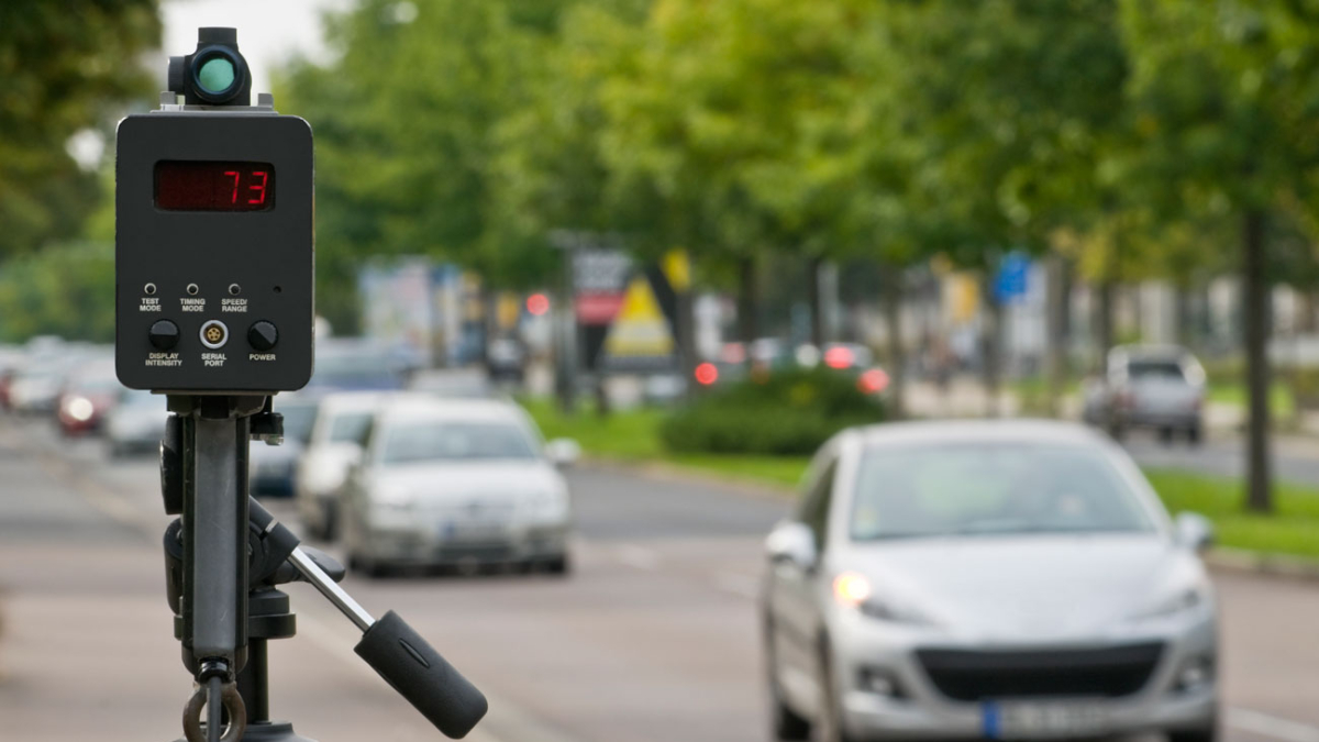 Imagen de un radar móvil.