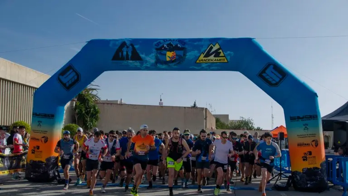 Imagen de la salida de la Carrera de la Portella.